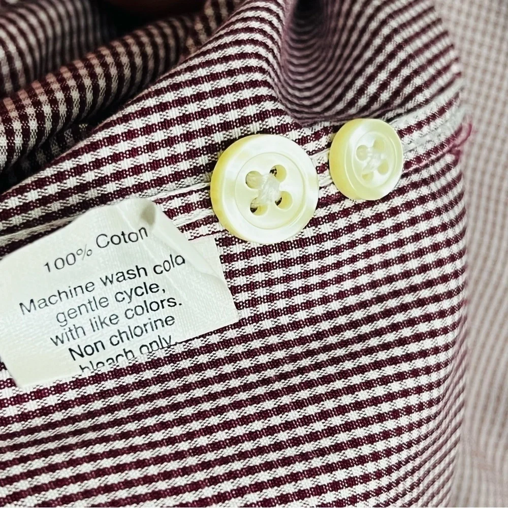 J. Crew Thompson Shirtings 80’s 2-Ply Wrinkle Free Button Up Small